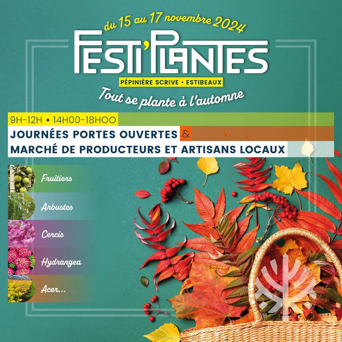 Festi’plantes 2024 : Journées Portes Ouvertes et marché des producteurs à la pépinière 